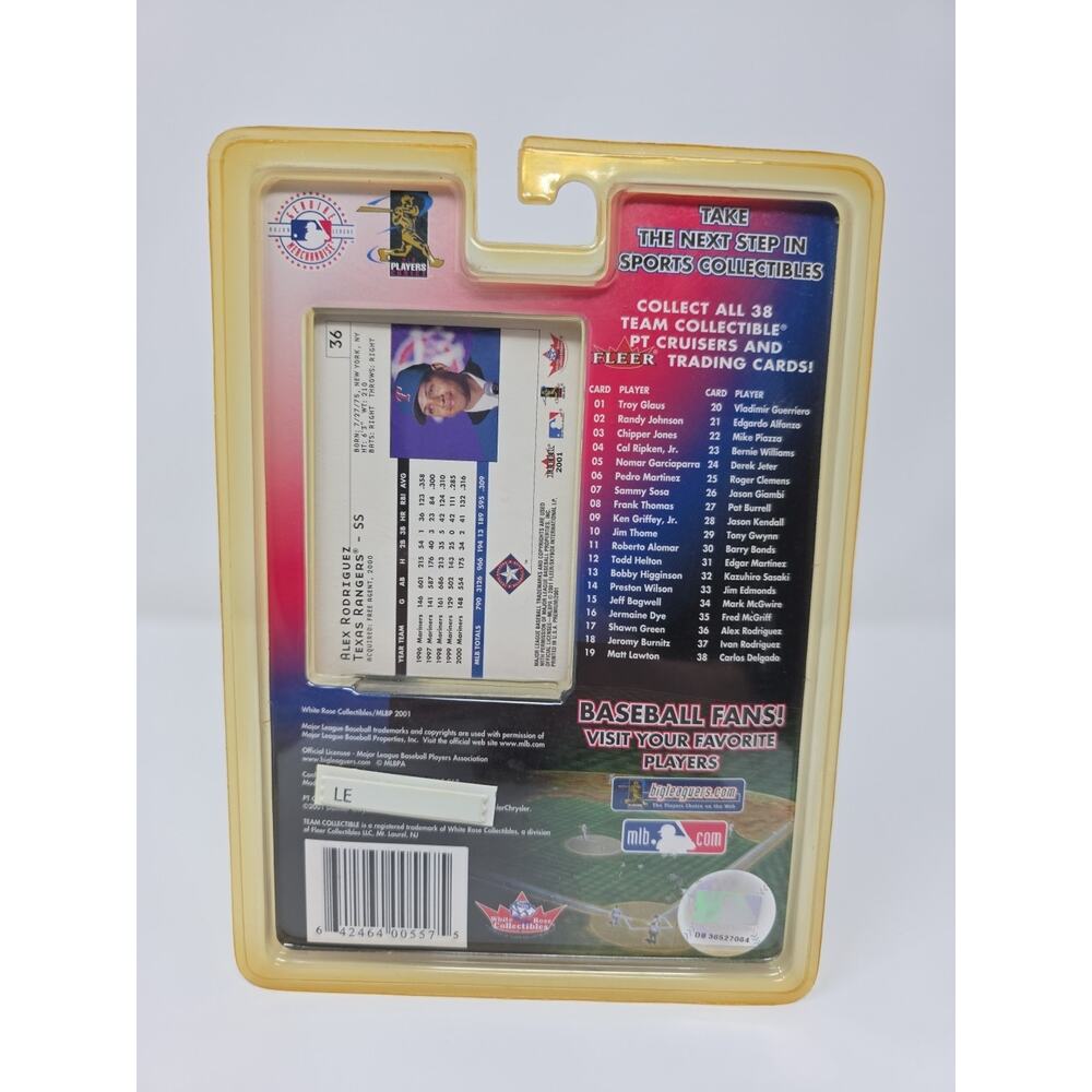 Lot 4 Fleer White Rose MLB Team Collectible Diecast Cars Sealed A-Rod McGwire - Picture 4 of 16